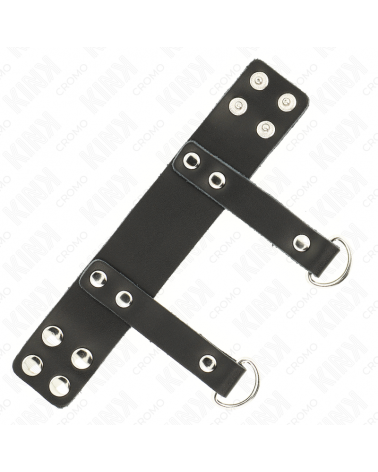 KINK - ANELLO PER PENE CON ANELLI A FORMA DI "D" 18,5 X 3,3 CM