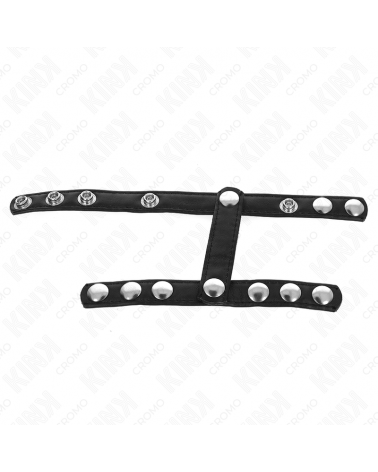 KINK - ANELLO PER PENE CON 3 CINGHIE REGOLABILI PER DIVISORE DELLE PALLE