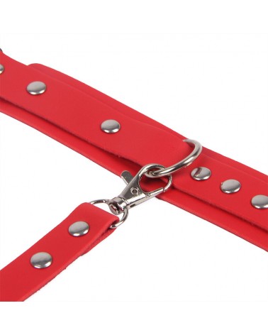 SUBBLIME - 953706 MANETTE CON CINTURA BONDAGE ROSSO TAGLIA UNICA