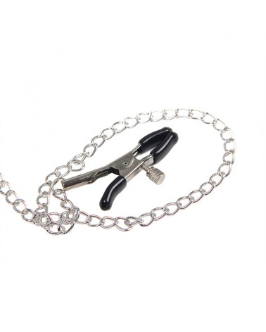 SUBBLIME - 953720 BONDAGE LEATHER STRAP BREATH CLAMPS NERO TAGLIA UNICA