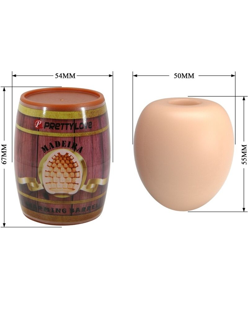 PRETTY LOVE - MASTURBATORE MASCHILE UOVO CARNE MODELLO 2