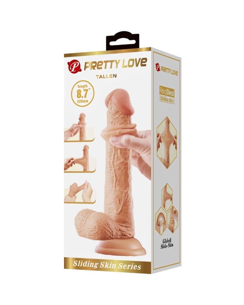 PRETTY LOVE - DILDO REALISTICO ALTO 22 CM CARNE