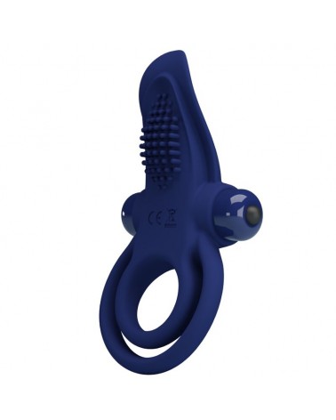 PRETTY LOVE - BRONSON ANELLO DOPPIO CON VIBRAZIONE BLU