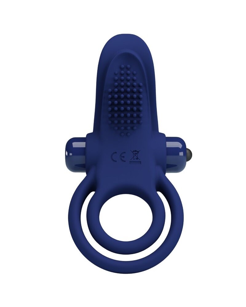 PRETTY LOVE - BRONSON ANELLO DOPPIO CON VIBRAZIONE BLU