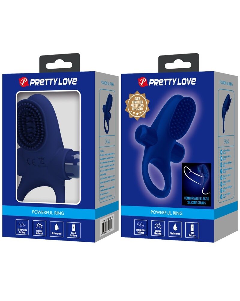 PRETTY LOVE - PALLE ANELLO CON VIBRAZIONE BLU