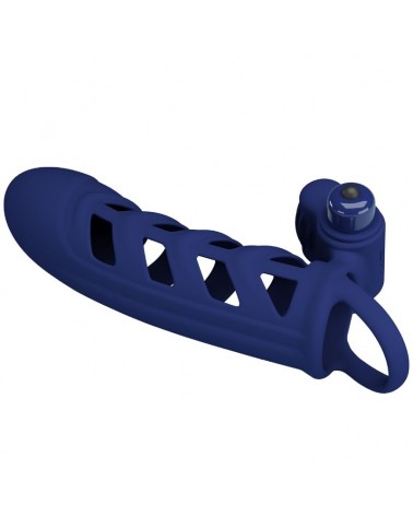 PRETTY LOVE - ALTAF ANELLO VIBRATORE CON GUAINA IN SILICONE BLU