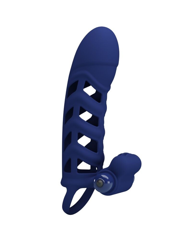 PRETTY LOVE - ALTAF ANELLO VIBRATORE CON GUAINA IN SILICONE BLU
