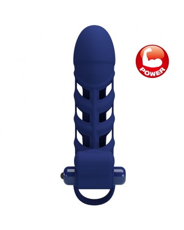 PRETTY LOVE - ALTAF ANELLO VIBRATORE CON GUAINA IN SILICONE BLU