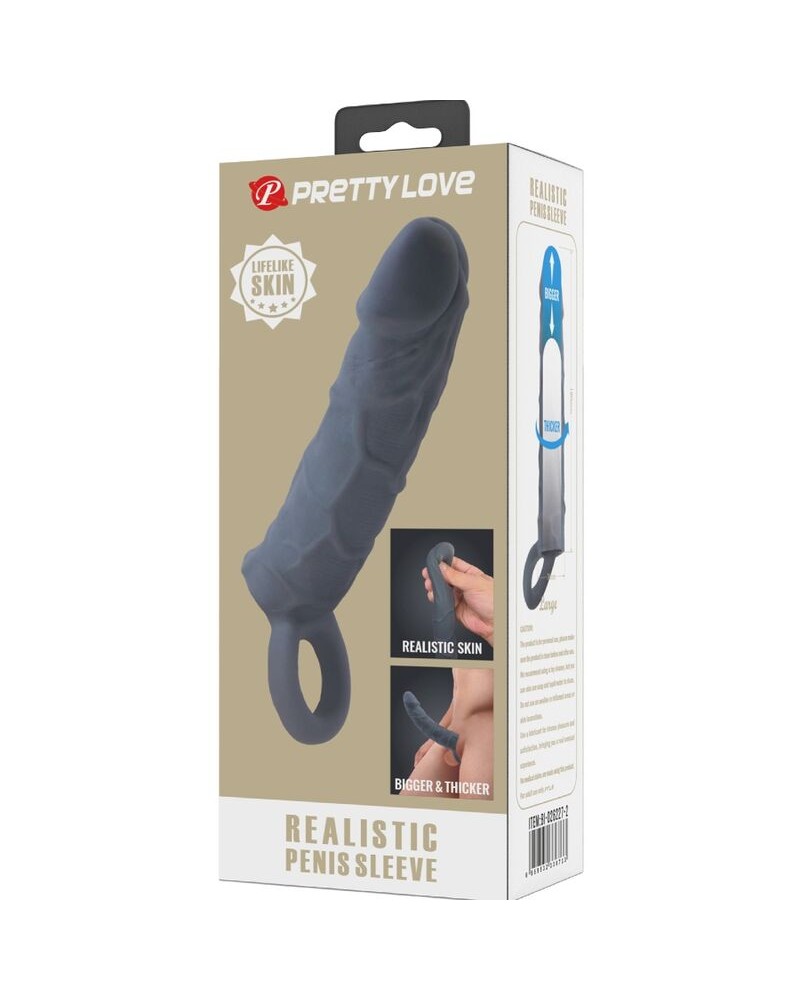 PRETTY LOVE - REALISTIC SKIN PENE SLEEVE GRIGIO SCURO