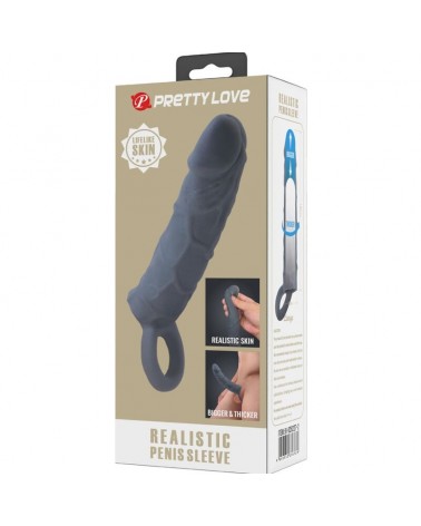 PRETTY LOVE - REALISTIC SKIN PENE SLEEVE GRIGIO SCURO