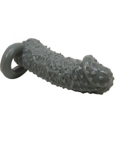 PRETTY LOVE - MODELLO REALISTICO DI INGRANDIMENTO E MANICA DI RITARDO PER IL PENE 2 GRIGIO