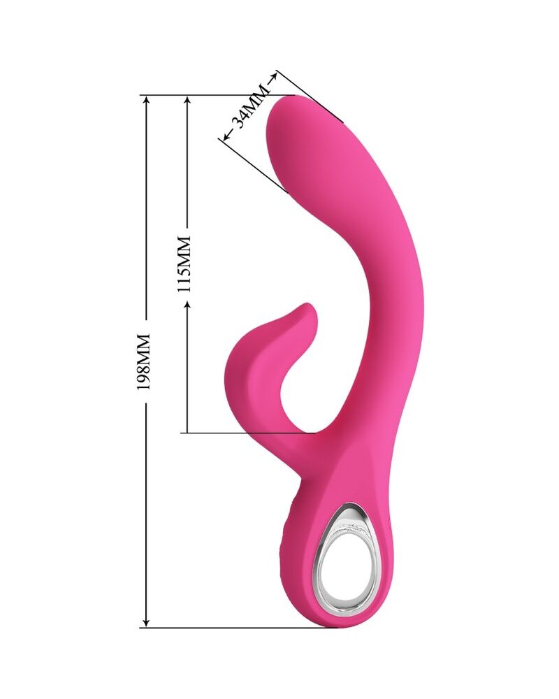 PRETTY LOVE - VIBRATORE FRITZ RABBIT 12 VIBRAZIONI ROSA