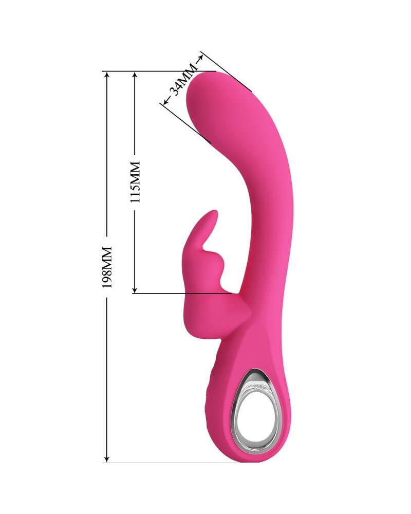 PRETTY LOVE - VIBRATORE NOVAK RABBIT 12 VIBRAZIONI ROSA