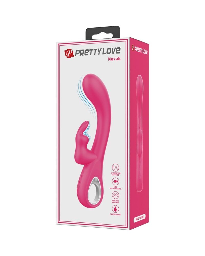 PRETTY LOVE - VIBRATORE NOVAK RABBIT 12 VIBRAZIONI ROSA