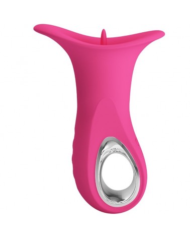 PRETTY LOVE - CLYDE VIBRATORE ORALE LINGUA VIBRANTE 12 VIBRAZIONI ROSA