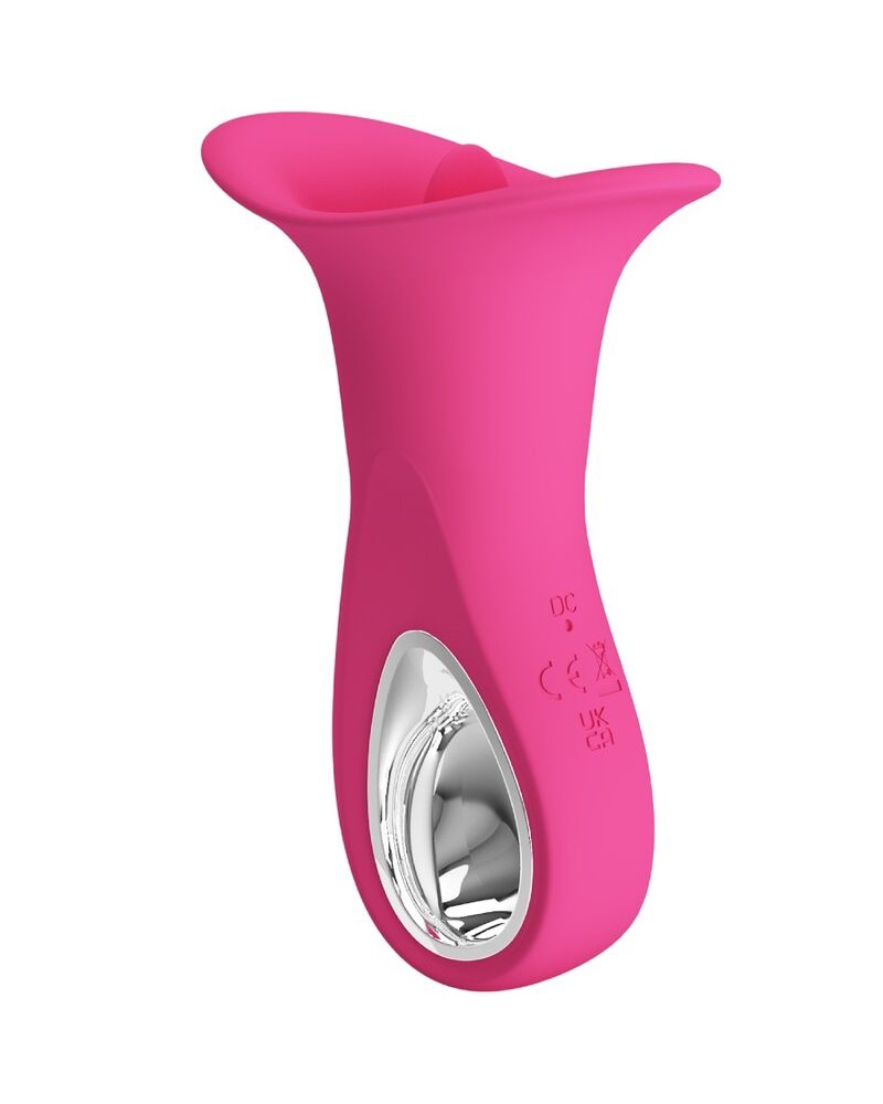 PRETTY LOVE - CLYDE VIBRATORE ORALE LINGUA VIBRANTE 12 VIBRAZIONI ROSA