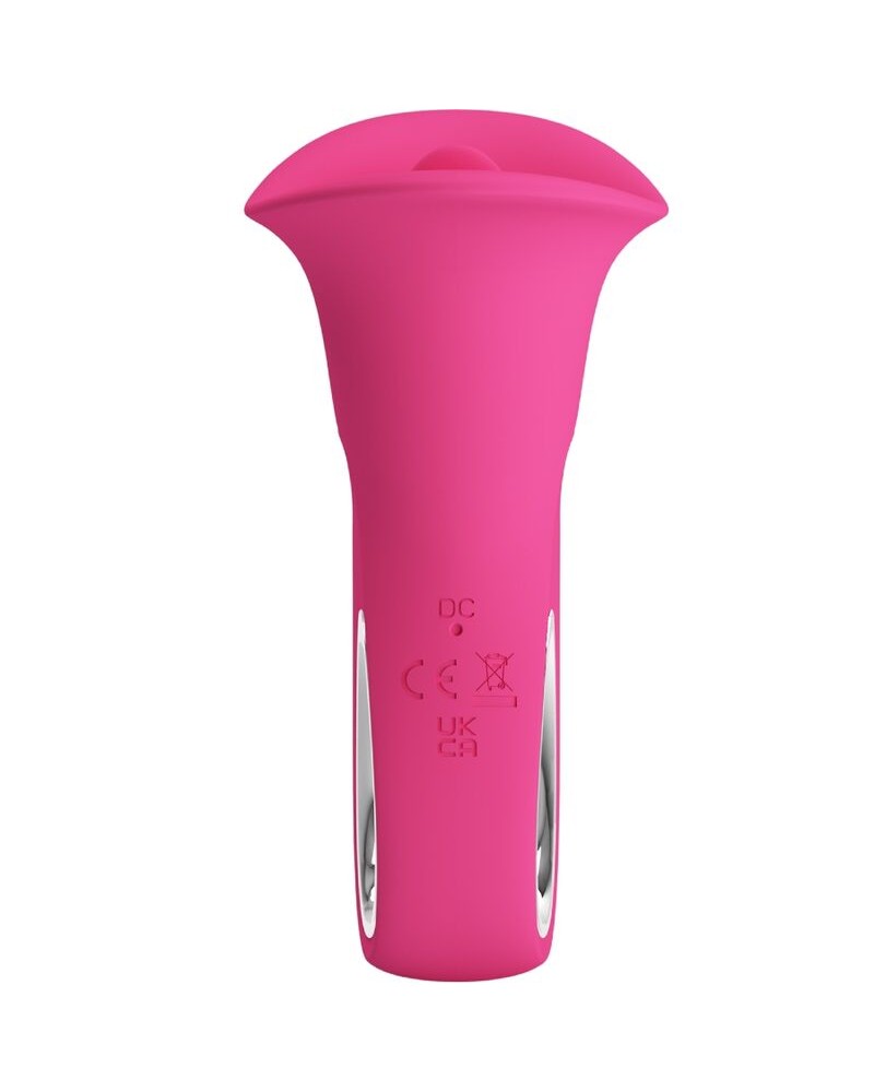 PRETTY LOVE - CLYDE VIBRATORE ORALE LINGUA VIBRANTE 12 VIBRAZIONI ROSA