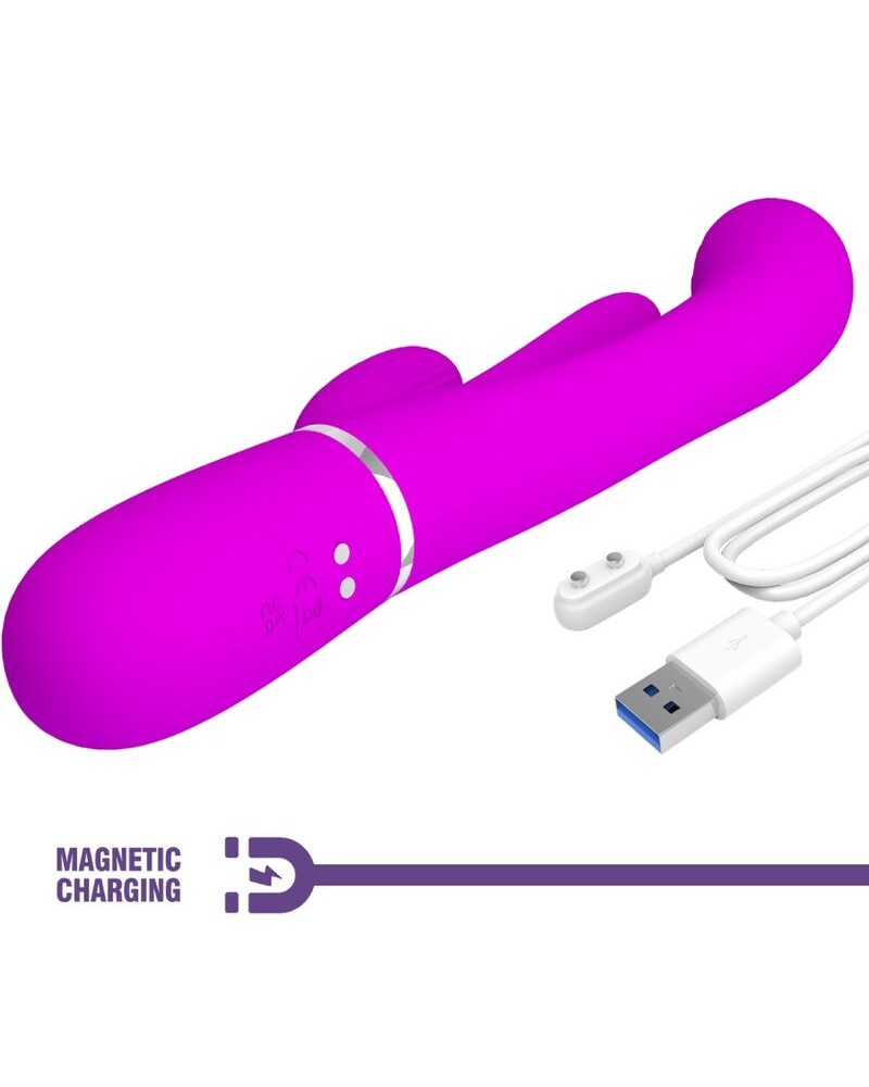 PRETTY LOVE - SHANIA VIBRATORE TRIPLO CONIGLIO MULTIFUNZIONE ROSA