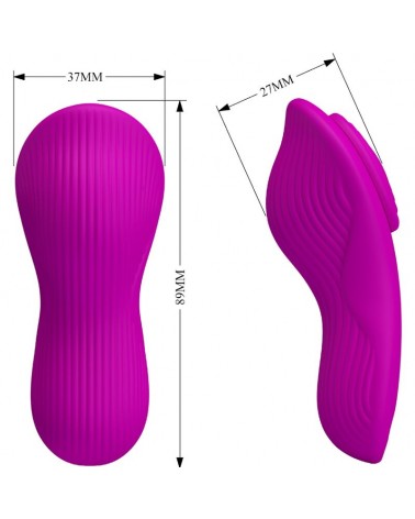 PRETTY LOVE - ROMARIO STIMOLATORE CLITORIDEO LAY-ON TELECOMANDO ROSA