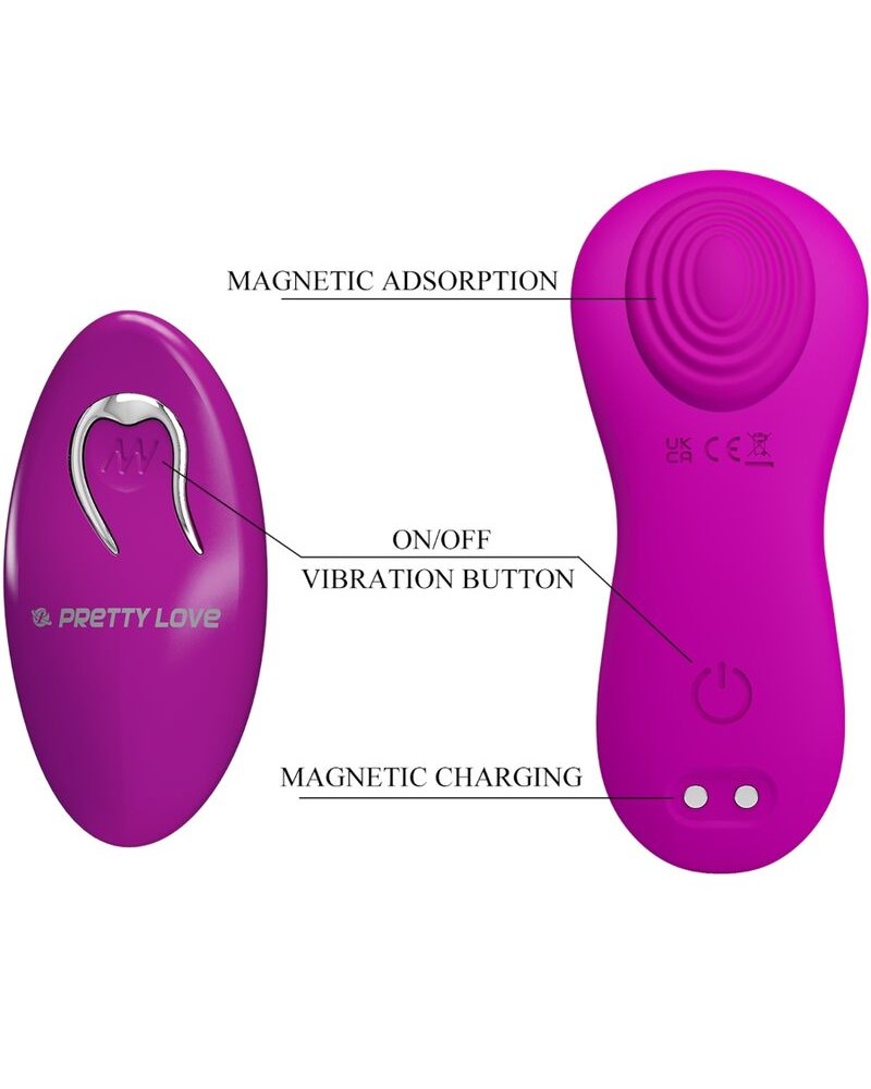 PRETTY LOVE - ROMARIO STIMOLATORE CLITORIDEO LAY-ON TELECOMANDO ROSA