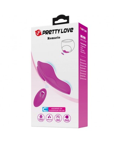 PRETTY LOVE - ROMARIO STIMOLATORE CLITORIDEO LAY-ON TELECOMANDO ROSA