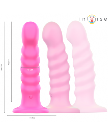INTENSE - CINDY VIBRATORE TAGLIA L DESIGN A SPIRALE 10 VIBRAZIONI TELECOMANDO ROSA