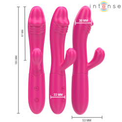 INTENSE - VIBRATORE FLESSIBILE IVY 10 VIBRAZIONI CON STIMOLAZIONE DELLA LINGUA ROSA 2