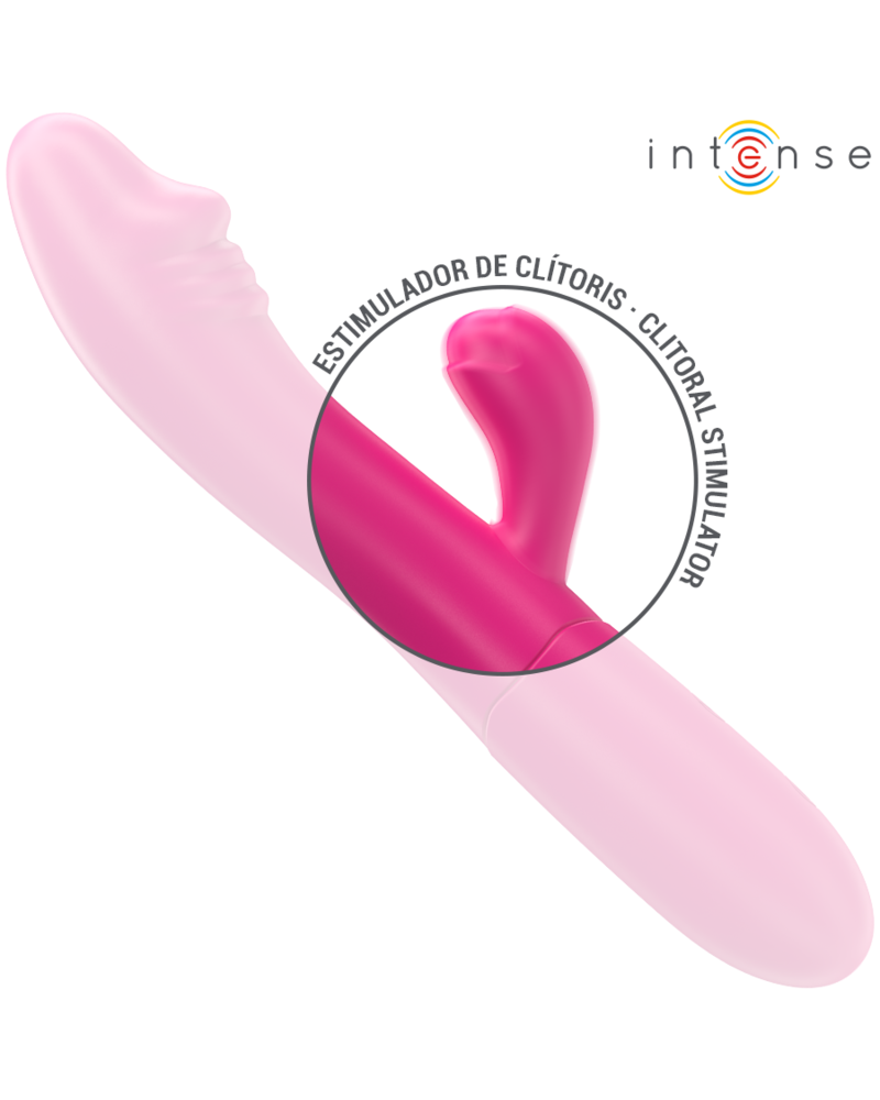 INTENSE - VIBRATORE FLESSIBILE IVY 10 VIBRAZIONI CON STIMOLAZIONE DELLA LINGUA ROSA