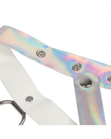 SUBBLIME - 953737 IMBRACATURA PETTORALE CON ANELLI E CATENE ARGENTO TAGLIA UNICA