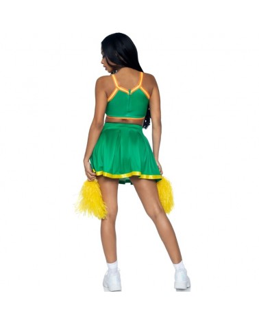 LEG AVENUE - COSTUME CHEERLEADER VERDE M/L