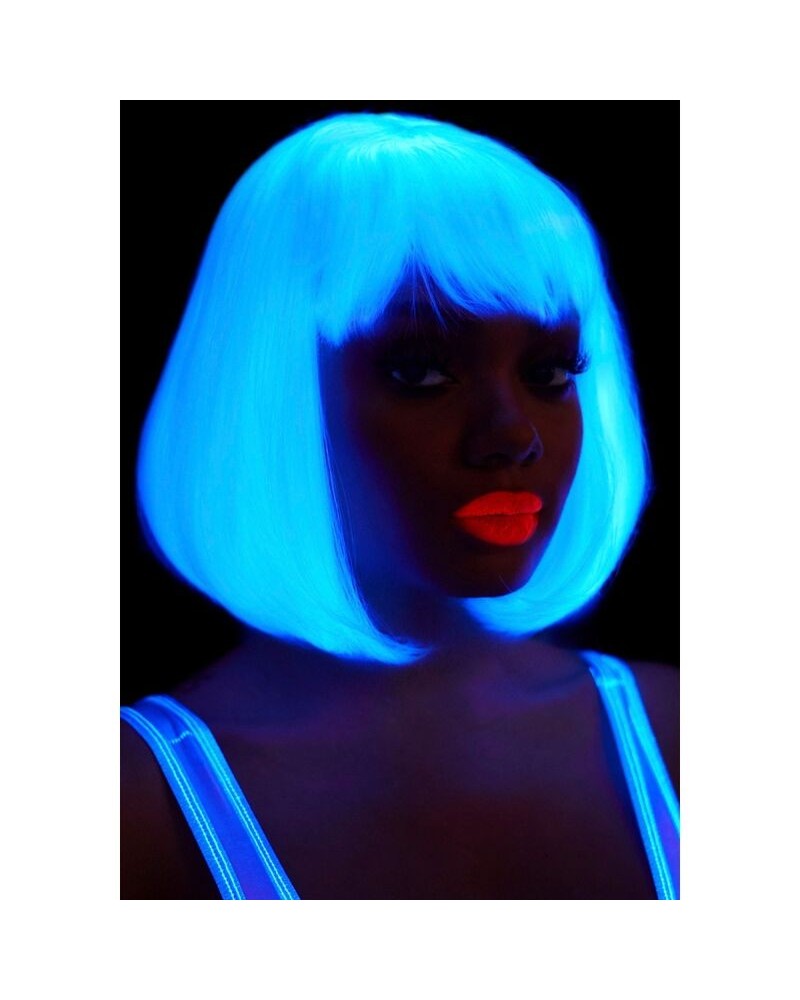 LEG AVENUE - PARRUCCA BIANCA TAGLIO BOB FOSFORESCENTE