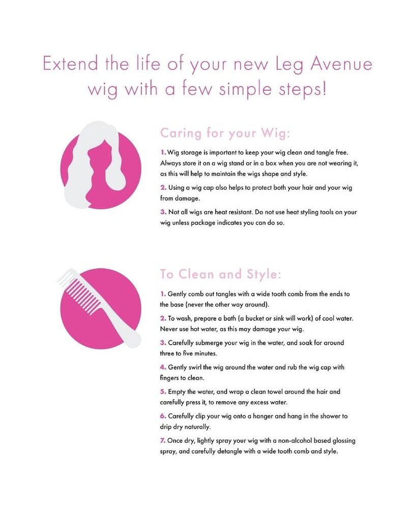 LEG AVENUE - PARRUCCA BIANCA TAGLIO BOB FOSFORESCENTE