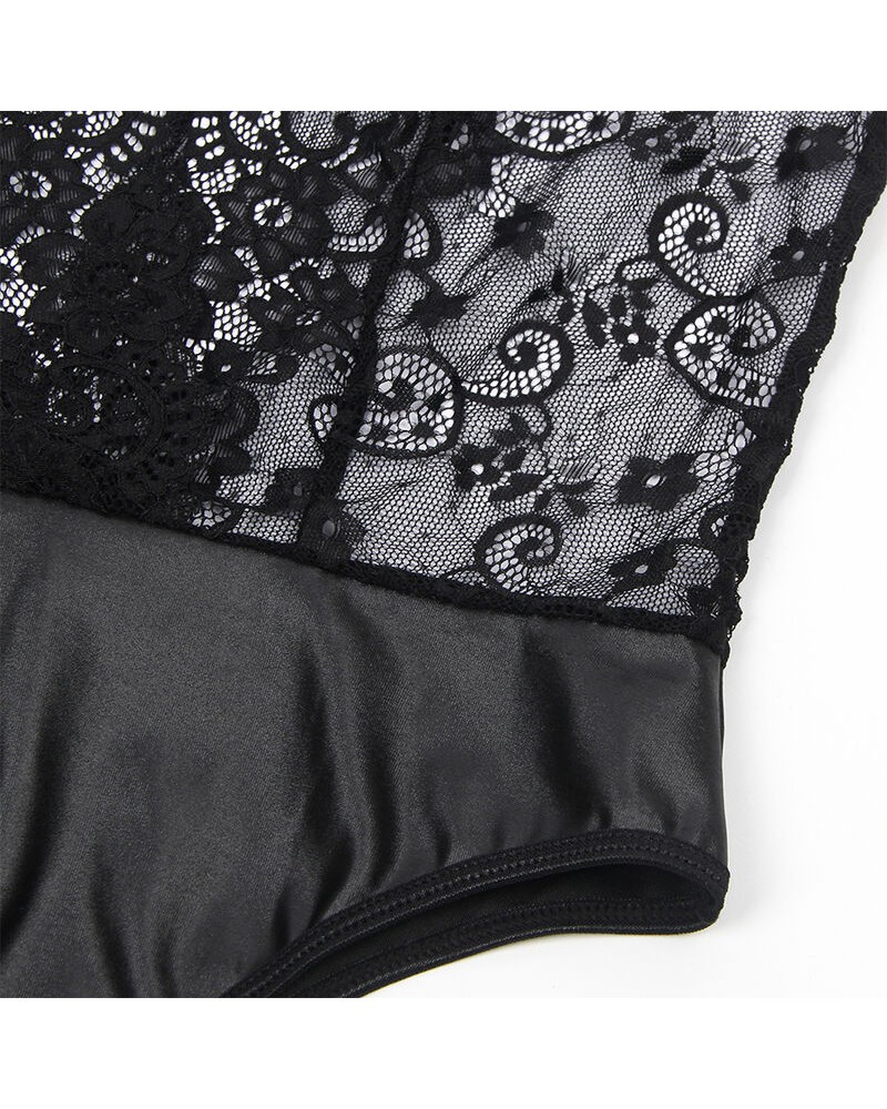 SUBBLIME - 954383 BODY SEXY CON CINTURA REGGICALZE NERO S/M