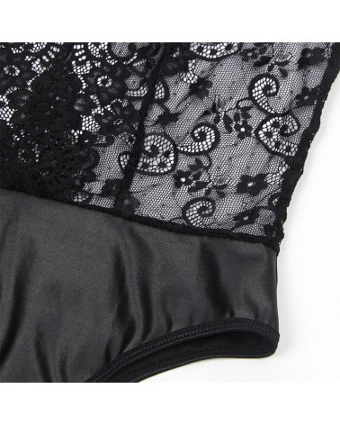 SUBBLIME - 954383 BODY SEXY CON CINTURA REGGICALZE NERO S/M