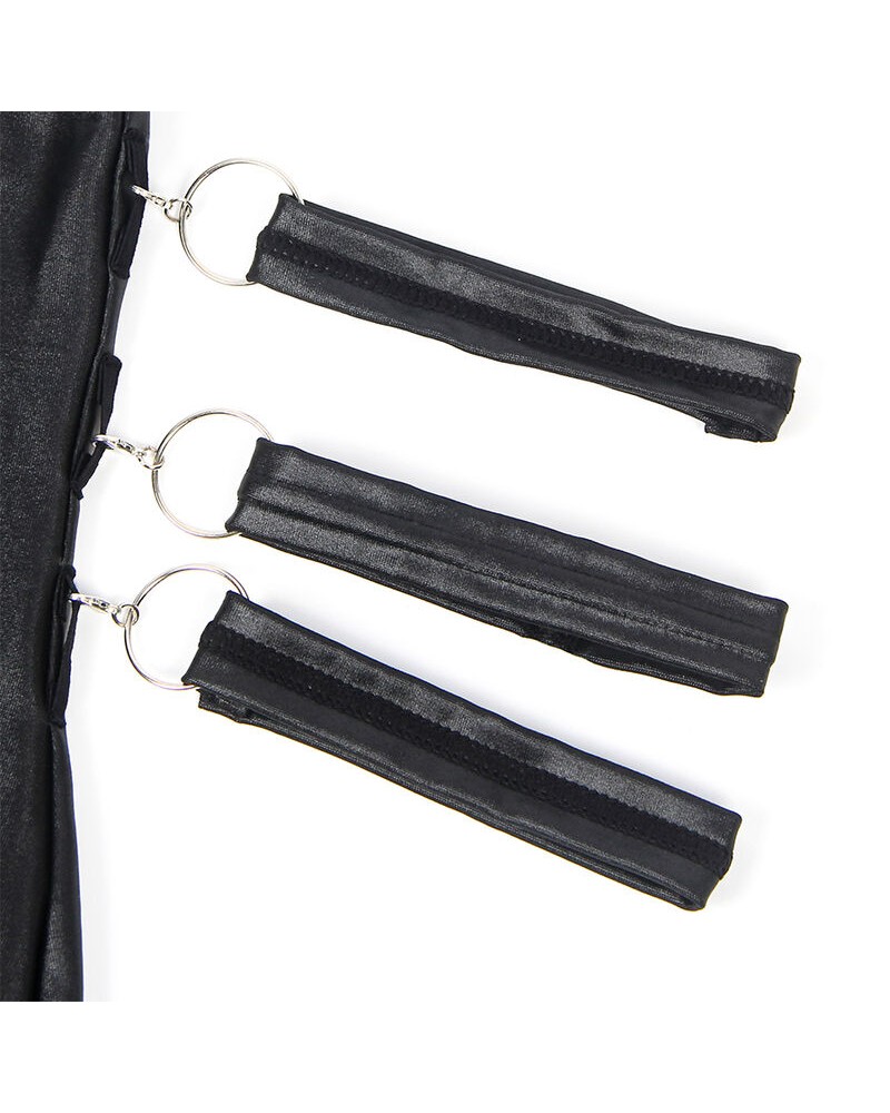 SUBBLIME - 954413 BODY BONDAGE IN PELLE NERO L/XL