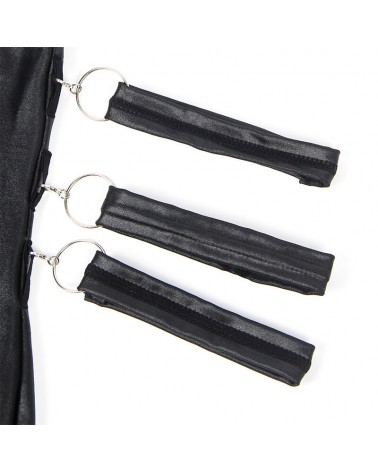 SUBBLIME - 954413 BODY BONDAGE IN PELLE NERO L/XL