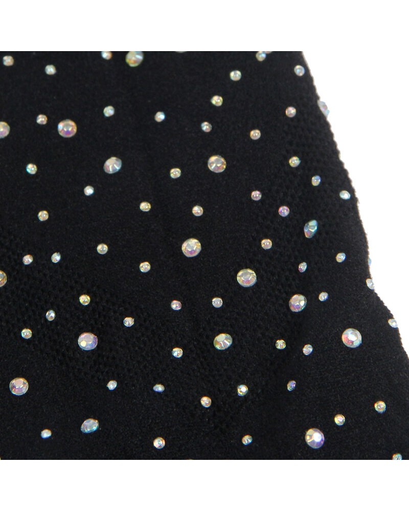 SUBBLIME - 952198 VESTITO A RETE CON DIAMANTI BRILLANTI NERO TAGLIA UNICA