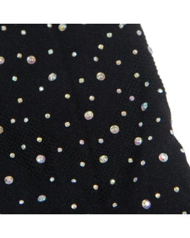 SUBBLIME - 952198 VESTITO A RETE CON DIAMANTI BRILLANTI NERO TAGLIA UNICA