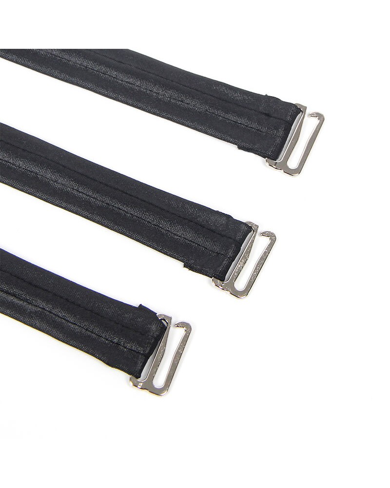 SUBBLIME - 954406 VESTITO BONDAGE IN PELLE NERO S/M