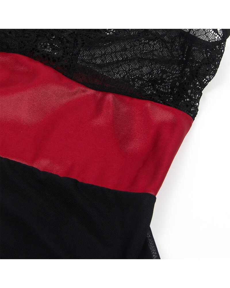 SUBBLIME - 954420 ABITO BONDAGE IN PIZZO NERO S/M