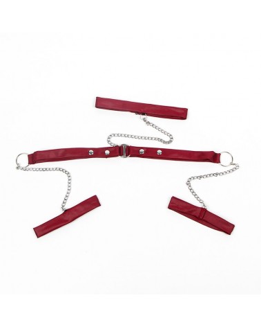 SUBBLIME - 954420 ABITO BONDAGE IN PIZZO NERO S/M