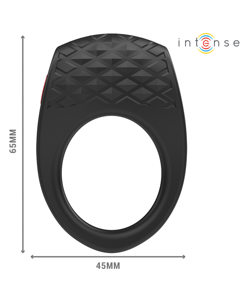 INTENSE - CLOVER VIBRATORE ANELLO PER PENE 10 VIBRAZIONI NERO