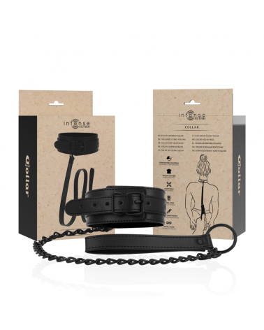 INTENSE - FETISH COLLARE IN PELLE VEGANA