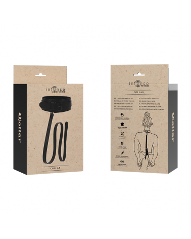 INTENSE - FETISH COLLARE IN PELLE VEGANA