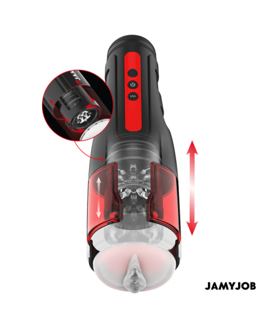 JAMYJOB - MASTURBATORE VAGINALE AUTOMATICO STORM 10 MODALITÀ DI ASPIRAZIONE E SPINTA