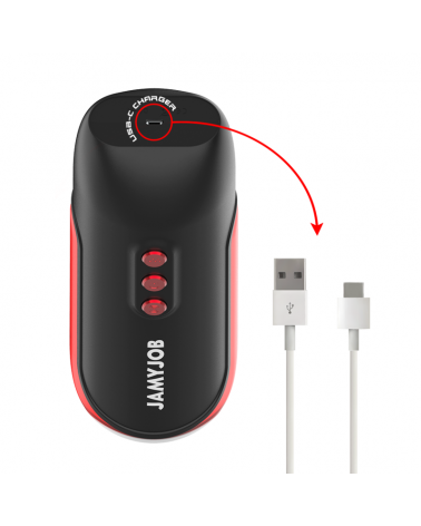 JAMYJOB - BLAZE MASTURBATORE AUTOMATICO PER BOCCA 5 MODALITÀ DI ASPIRAZIONE E VIBRAZIONE