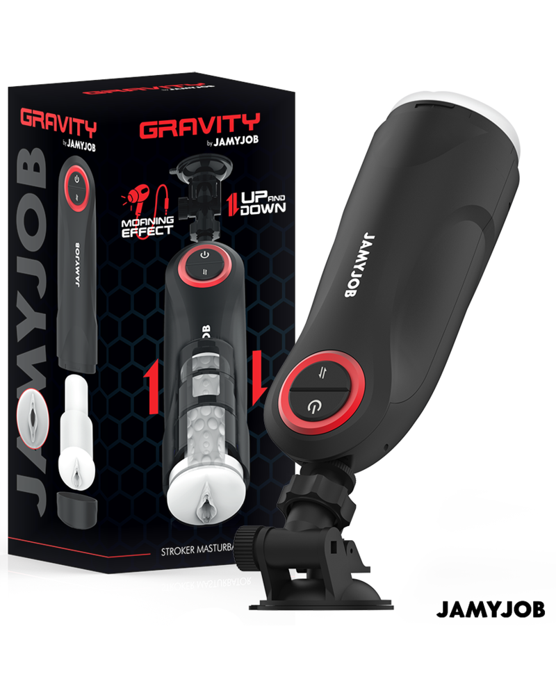 JAMYJOB - MASTURBATORE VAGINALE AUTOMATICO A GRAVITÀ 5 MODALITÀ DI ASPIRAZIONE