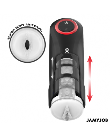 JAMYJOB - MASTURBATORE VAGINALE AUTOMATICO A GRAVITÀ 5 MODALITÀ DI ASPIRAZIONE