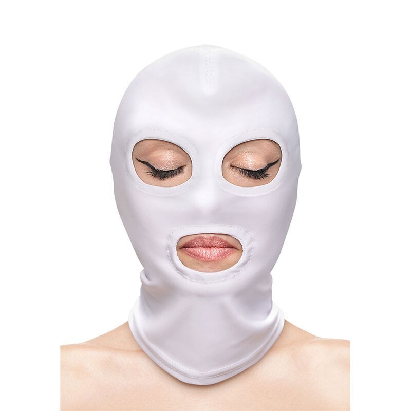 NS NOVELTIES - FETISH  FASHION OCCHI E BOCCA CAPPUCCIO NYLON BIANCO