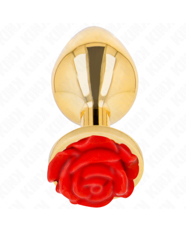 KINK - PLUG ANALE ORO ROSA ROSSO TAGLIA L